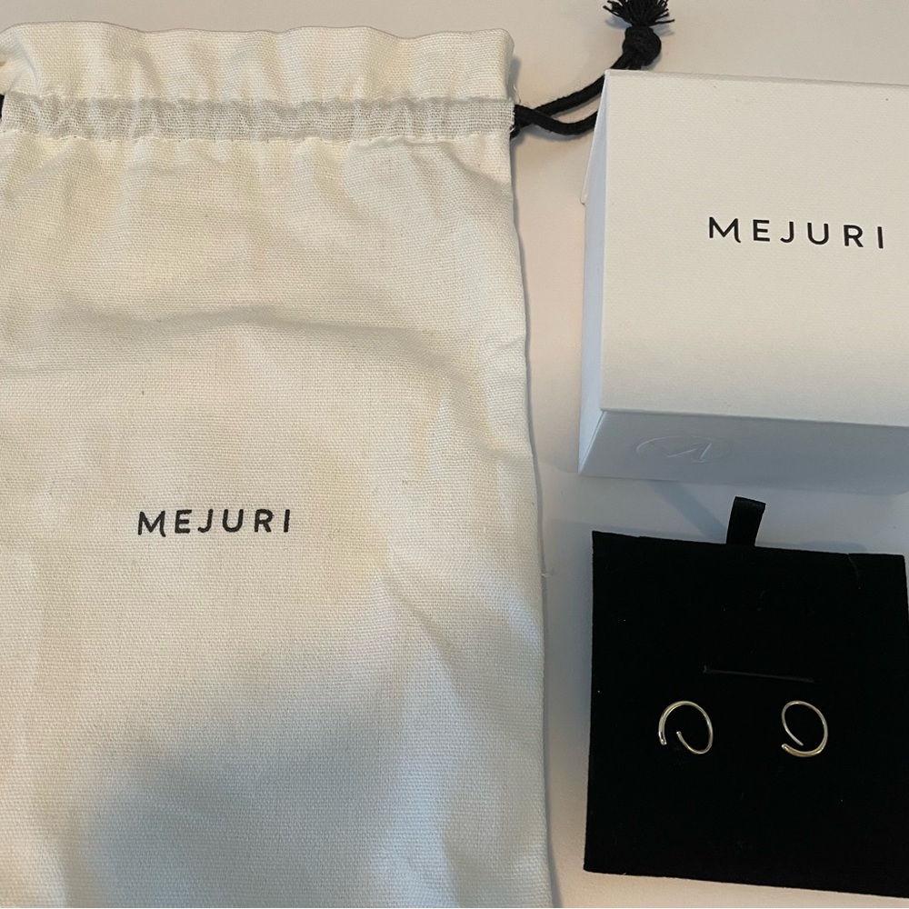 Mejuri 14k Yellow Gold Spiral Earrings (2 of them)